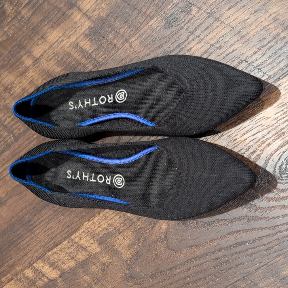 Rothy's Black Points Size 12
